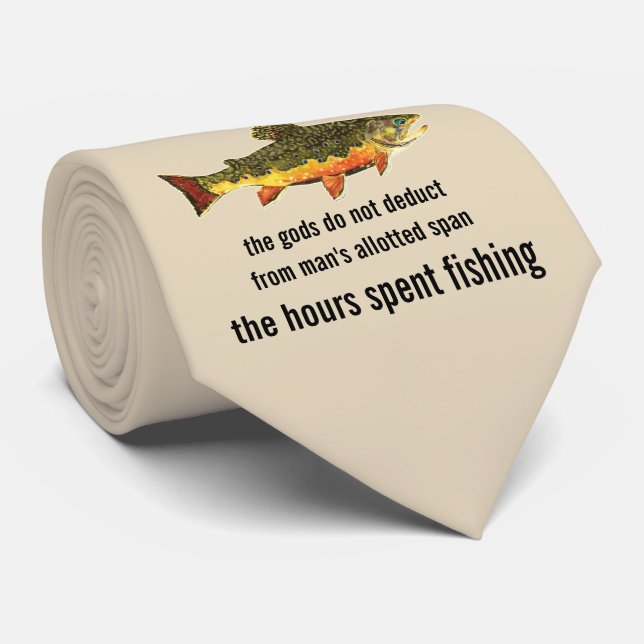 Gammal fiskesäk Brook Trout Anglers's Slips (Rullad)