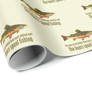 Gammal fiskesäll Brook Trout Presentpapper