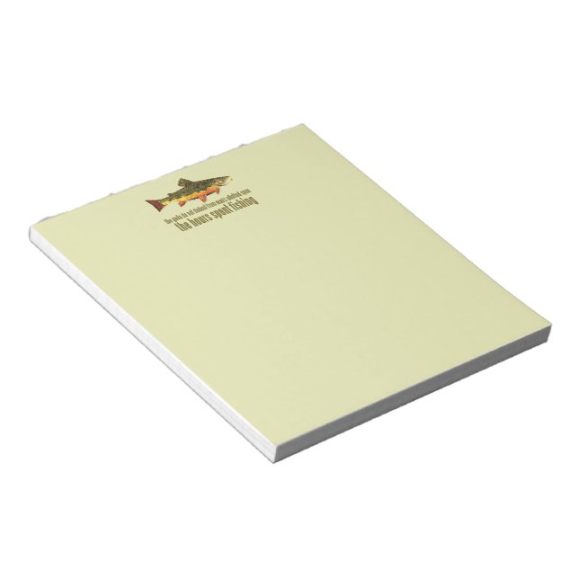 Gammal fiskespö anteckningsblock (Vinklad)