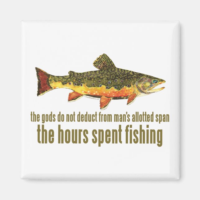 Gammal fiskespö magnet (Framsidan)