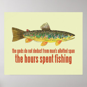 Gammal fiskespö poster