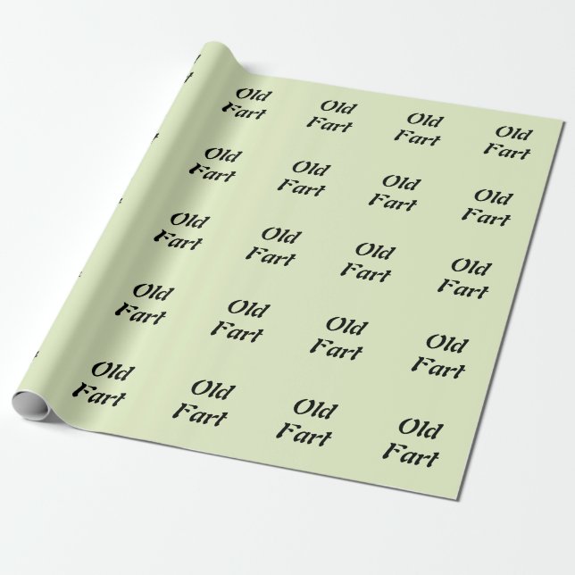 Gammal Fjärt Inpackningspapper Presentpapper (Utrullad)