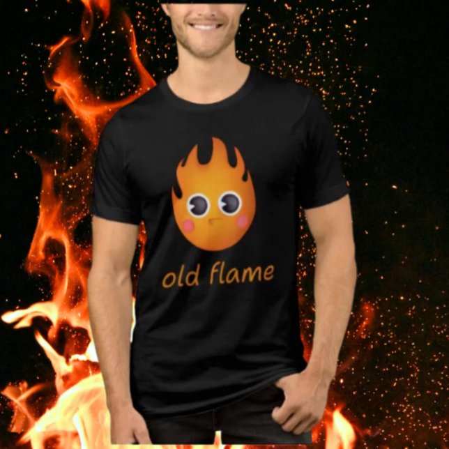 Gammal flamma - Utfällbar flamskyddsdesign T Shirt (Skapare uppladdad)