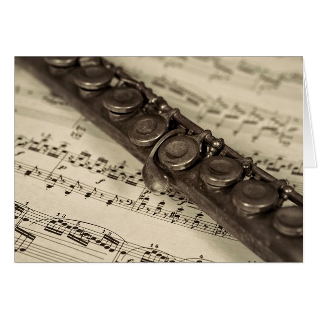 Gammal flöjt OBS kort (Framsidan Horizontal)