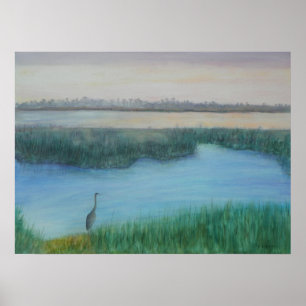 GAMMAL FLORIDA MARSH POSTER