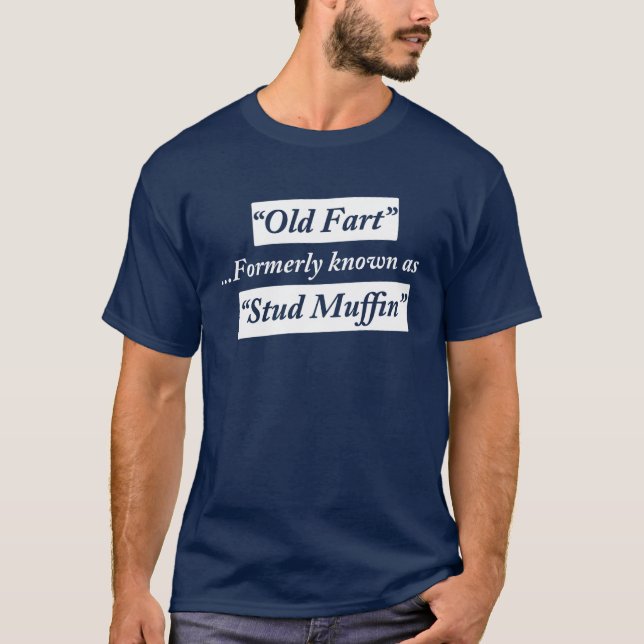 Gammal förr bekant fis som dubbar muffin tröja (Framsida)