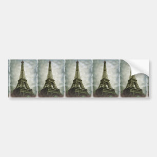 Gammal fotoeffekt Eiffeltornet Paris Bildekal