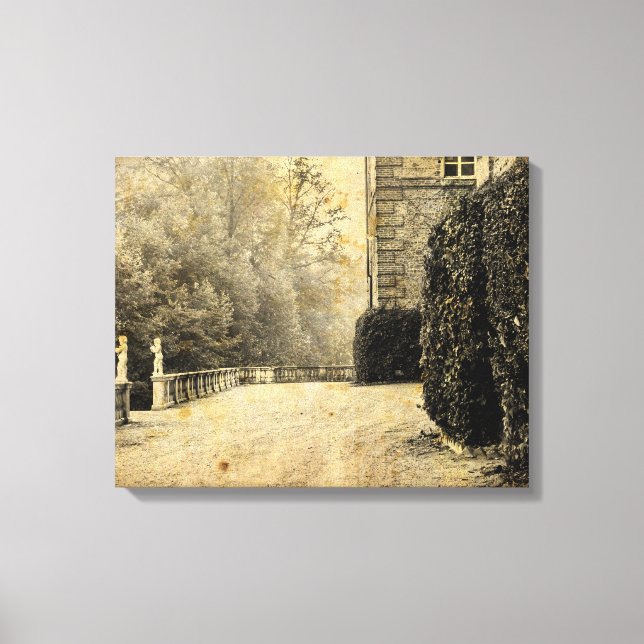 GAMMAL FOTOGRAFI i en romantisk atmosfär på canvas (Framsida)