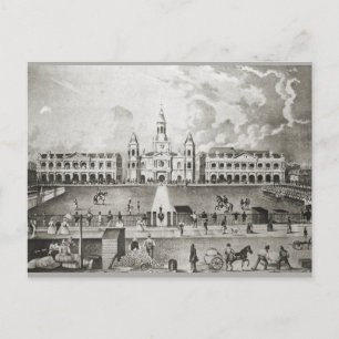 Gammal Fransk Quarter Church Square Vykort