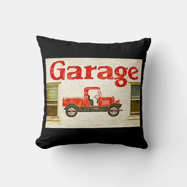 Gammal Garage på Black Kudde (Framsida)