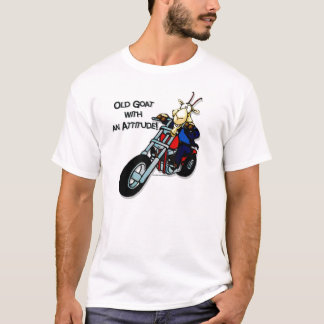 Gammal get med en inställning t-shirt