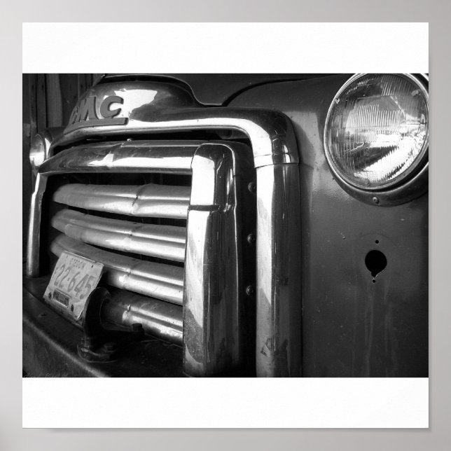 Gammal GMC-odling Lastbil I-foto. Poster (Framsidan)