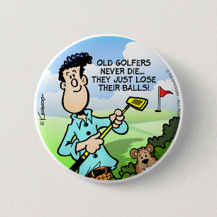 Gammal golfare knapp