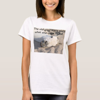 Gammal grå färgMareskjorta T Shirt