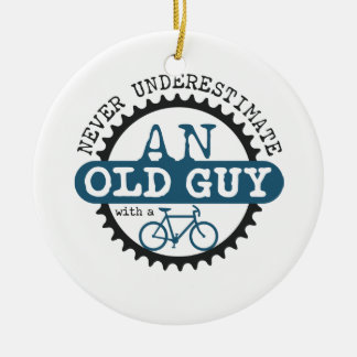 Gammal grabb julgransprydnad keramik