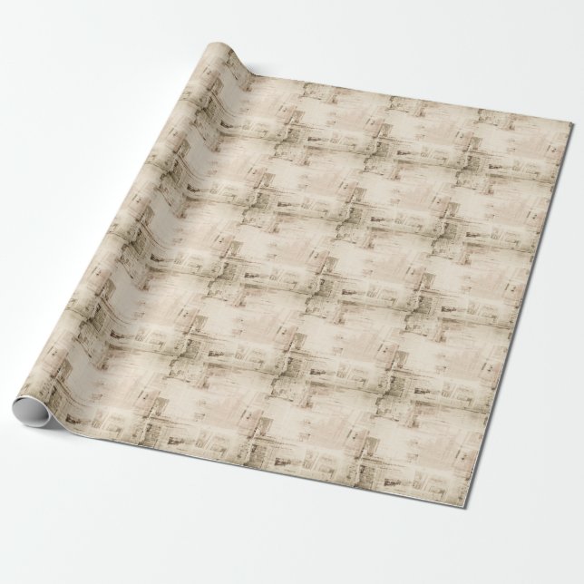 Gammal grungy papper struktur-bakgrund. presentpapper (Utrullad)