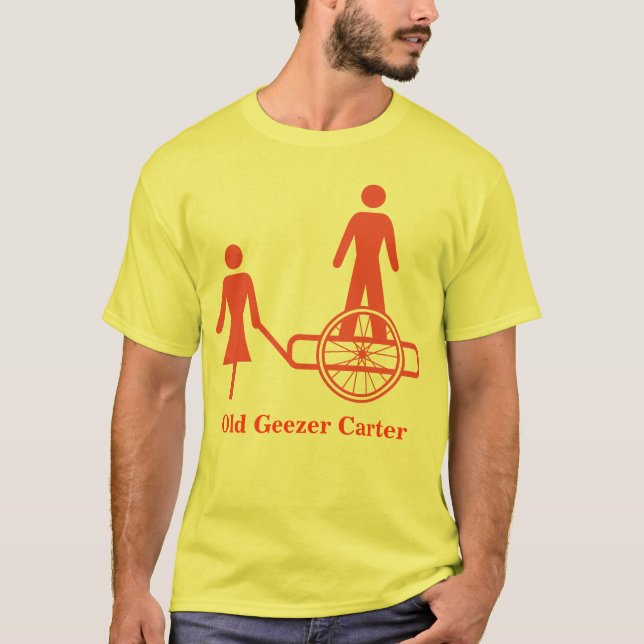 Gammal gubbe Carter R Basic T-Shirt Mall (Framsida)