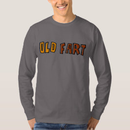 Gammal Gubbe Grundläggande Långärmad T-Shirt för M