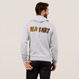 Gammal Gubbe Mäns Full-Zip Hoodie T Shirt