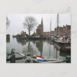 Gammal hamn i hoorn Holland-vykort Vykort