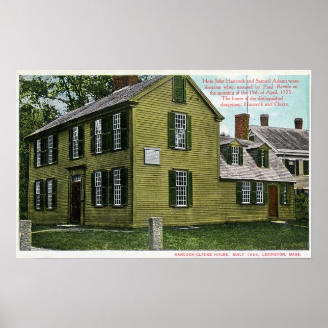 Gammal Hancock Clark House-vy nr 2 Poster (Framsidan)