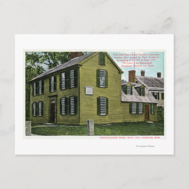 Gammal Hancock Clark House-vy nr 2 Vykort (Framsida)