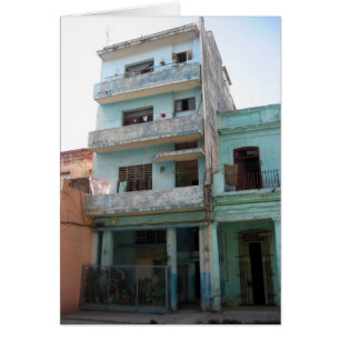 gammal havana-grönt hälsningskort