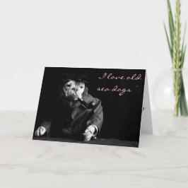 Gammal havshundvalentin kort för dag