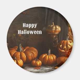 Gammal hemsamling i Happy halloween Magnet