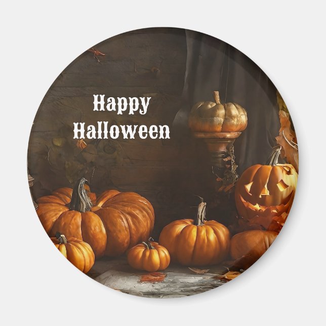 Gammal hemsamling i Happy halloween Magnet (Framsidan)