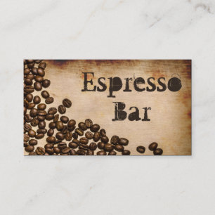 Gammal Hessianespressopub - visitkort