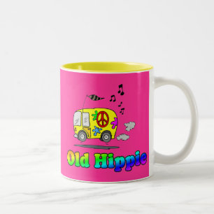 Gammal Hippiebuss Två-Tonad Mugg
