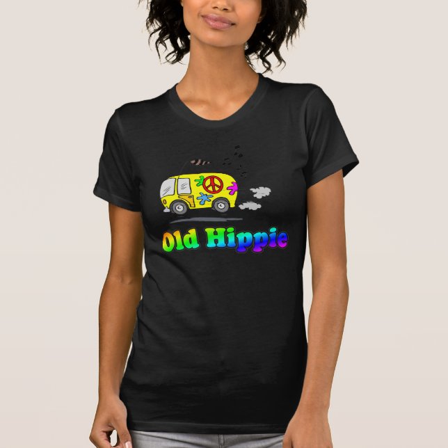 Gammal HippiebussT-tröja Tee Shirt (Framsida)