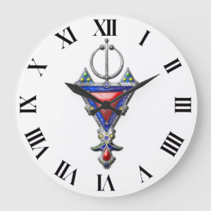 gammal historisk smyckesstamssignatur stor klocka