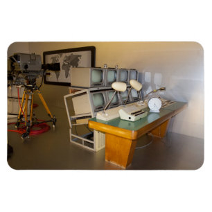 gammal historisk tv-studio magnet