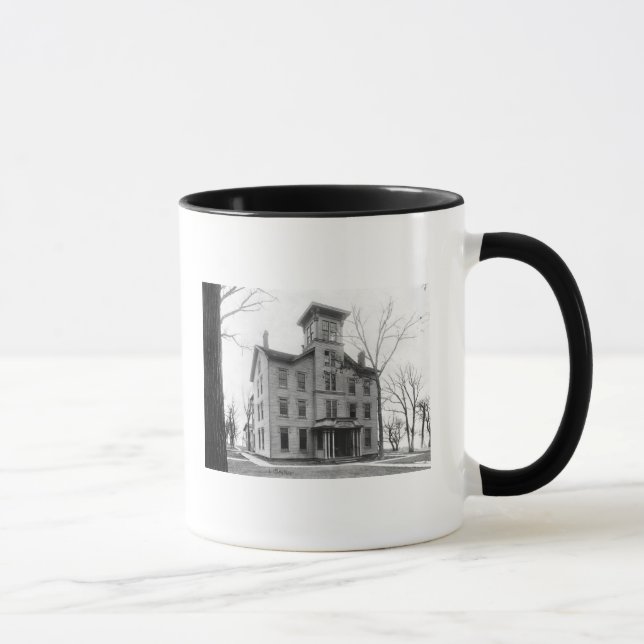 Gammal högskola, Evanston som byggas i 1855 Mugg (Höger)