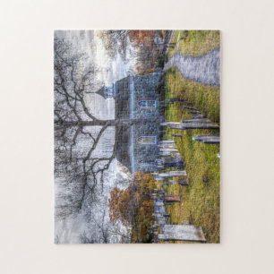 Gammal holländarekyrka av den sömniga pussel