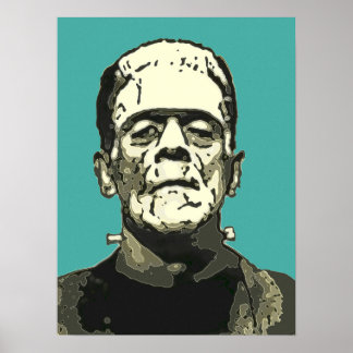 Gammal Hollywood Monster Serietidning Filter Konst Poster