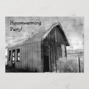 Gammal husuppvärmning party inbjudningar