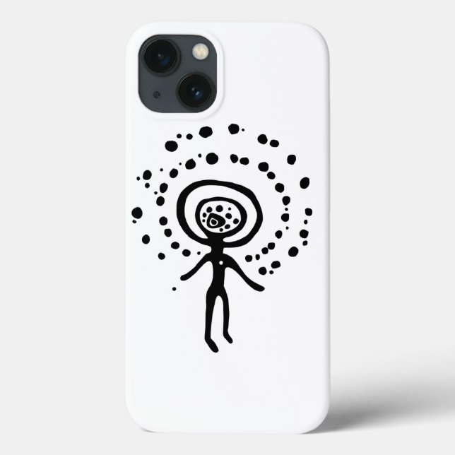 gammal idol geoglyph-symbol petroglyph amerindian (Baksida)
