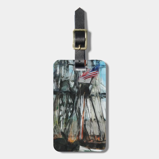 Gammal Impressionism för abstrakt för Bagagebricka (Vertikal Framsida)