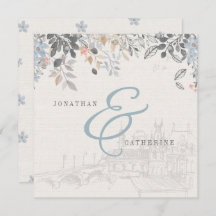 Gammal inbjudan till charmbröllop