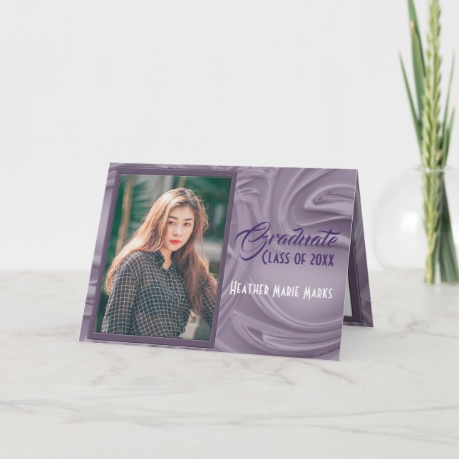 Gammal inbjudan till fotoparti i Lavender Studente (Framsida)