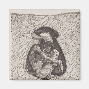 Gammal indisk kyrkogård magnet