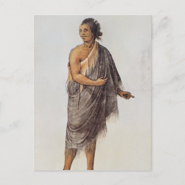 Gammal indisk man vykort (Framsida)