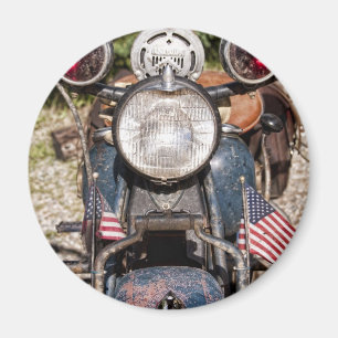 gammal indisk polismotorcykel magnet