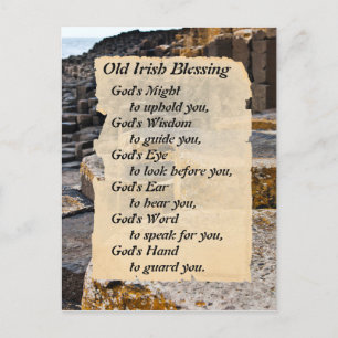 Gammal irländsk välsignelse, Giants Causeway Irela Vykort