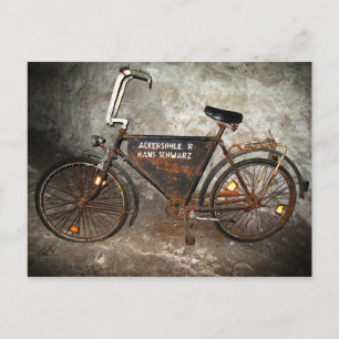 Gammal iscykel vykort