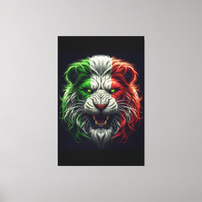 Gammal italiensk Lejon Canvastryck (Framsida)
