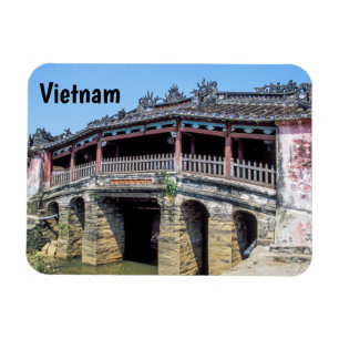 Gammal japansk täckt bro i Hoi An - Vietnam Magnet